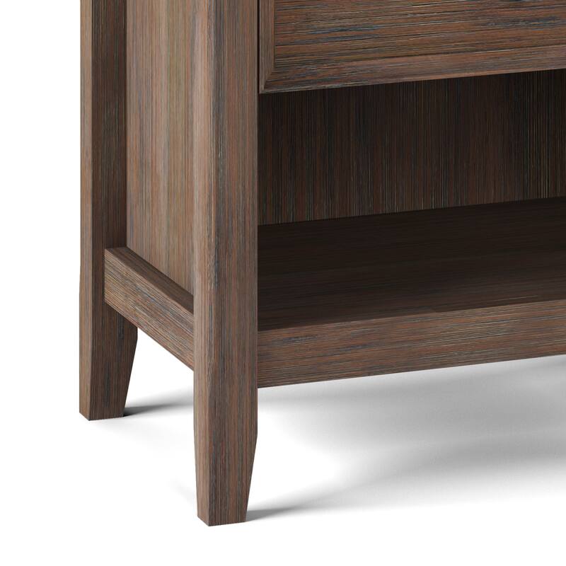 WYNDENHALL Halifax SOLID WOOD 24 inch Wide Bedside Nightstand Table