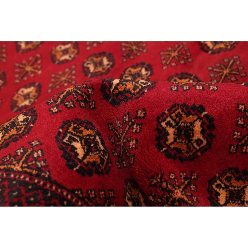 ECARPETGALLERY Hand-knotted Teimani Red Wool Rug - 3'5 x 6'5