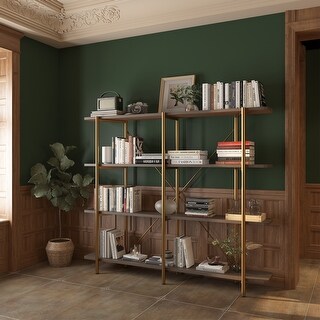 4-Tier Solid Wood Partitioned Stainless Steel Metal Storage Rack - Bed ...