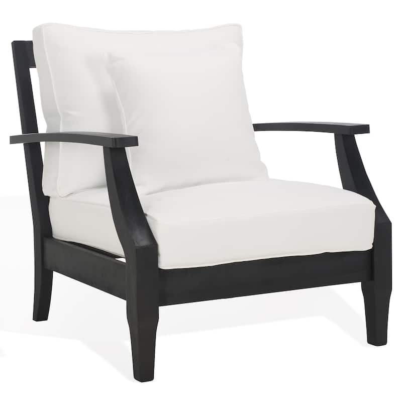 SAFAVIEH Couture Outdoor Patio Furniture Martinique Wood Arm Chair - 31"W x 36"D x 33"H