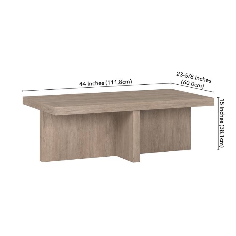 Elna 44" Wide Rectangular Coffee Table