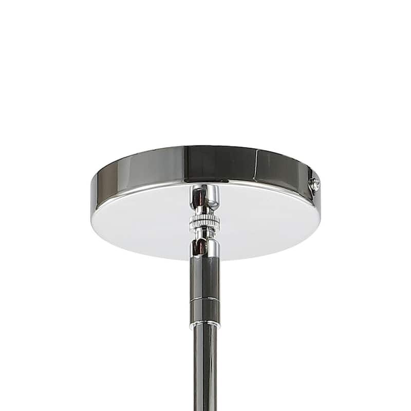 Deere Adjustable Iron/Glass Vintage LED Dome Pendant, by JONATHAN Y