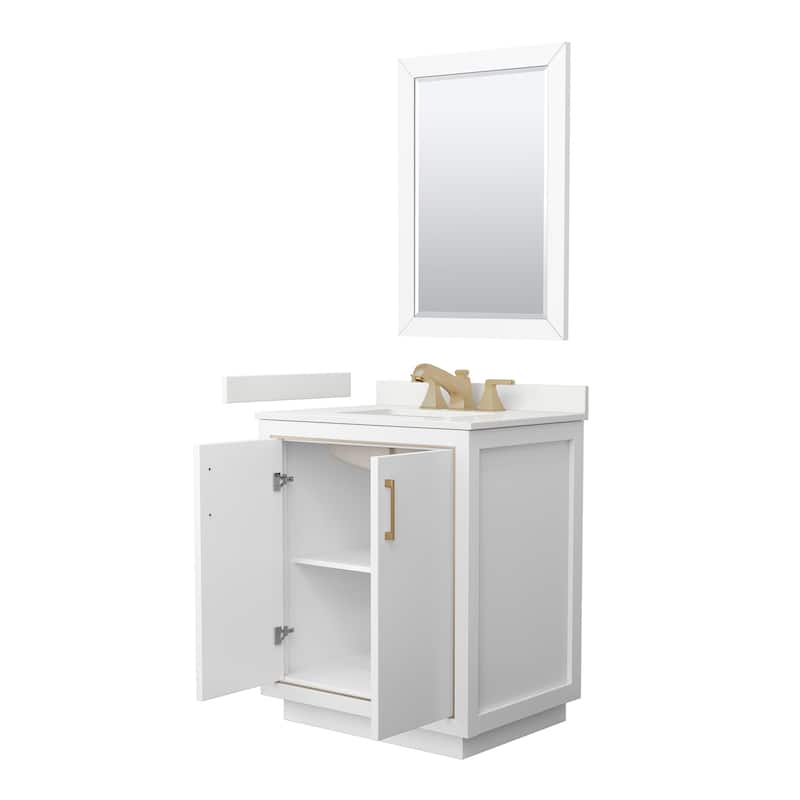 Wyndham Collection WCF111130S-QTZ-US3M24 Icon 30" Free Standing Single