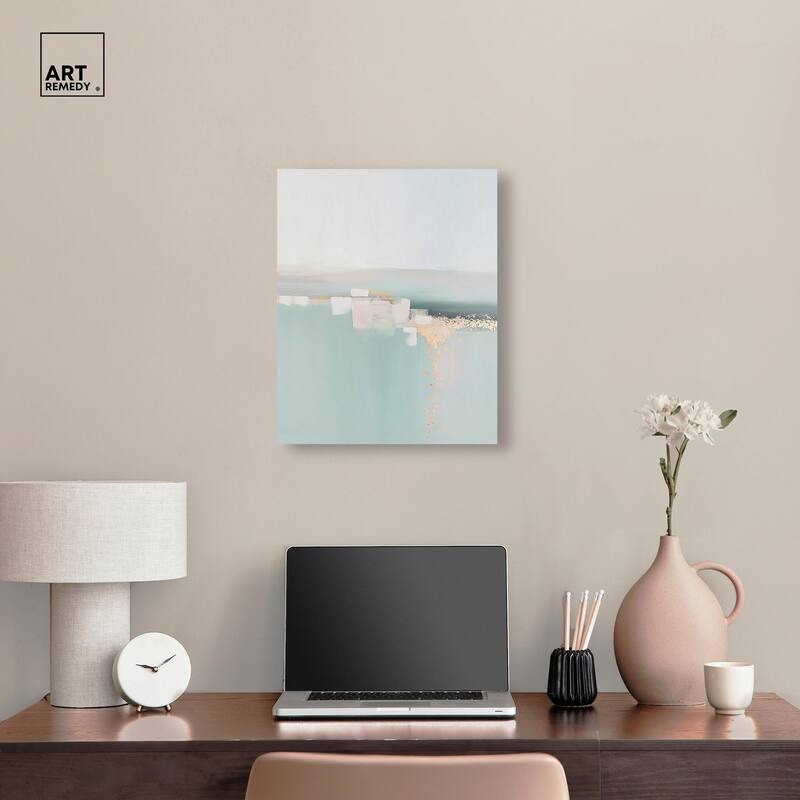 Shimmering Calm Canvas by Art Remedy, Gallery Wrapped