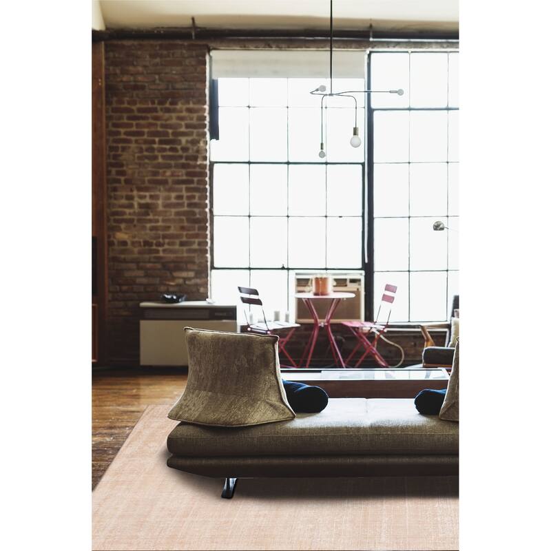 ECARPETGALLERY Hand Loomed Kashkuli Gabbeh Light Khaki Wool Rug - 7'10 x 10'11