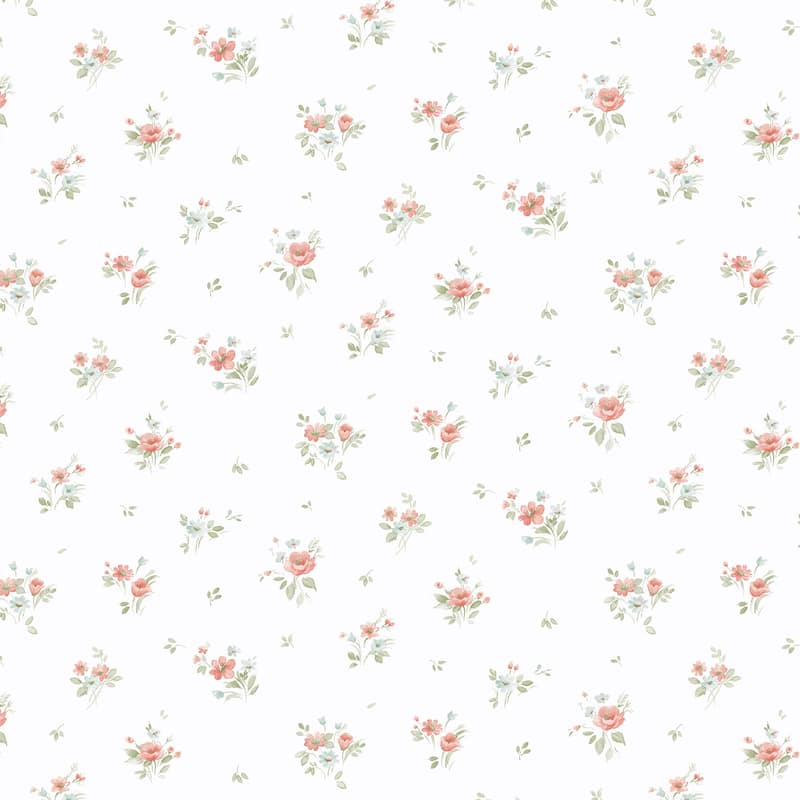 Orly Rainbow Floral 20.5 In X 33 Ft Washable Wallpaper - Turquoise