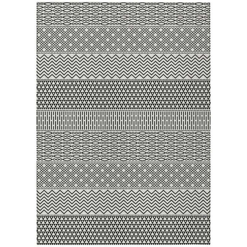HomeRoots Chevron Modern Rectangle Outdoor Rug