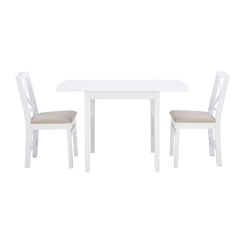 Piedmonth Rustic 3-Piece Drop Leaf Dining Set