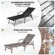 preview thumbnail 37 of 72, Outdoor Patio Lounger Aluminum Adjustable Chaise Lounge Chairs with Arms (Set of 2/4) - See Picture