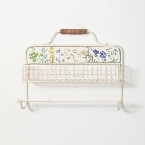 Sullivans Wall Caddy With Herb Print
