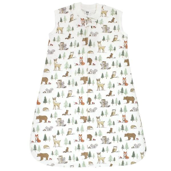 slide 1 of 1, Hudson Baby Infant Boy Premium Quilted Sleeveless Sleeping Bag and Wearable Blanket, Forest Animals 18-24 Months - Forest Animals