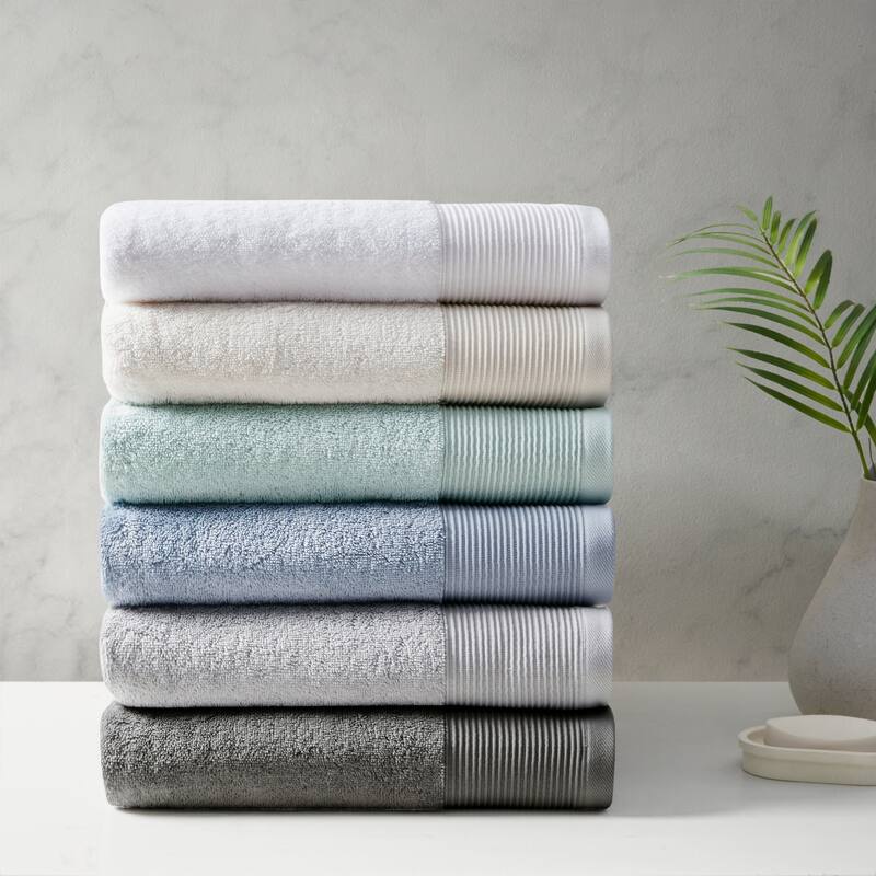 Beautyrest Nuage Cotton Tencel Blend Antimicrobial 6 Piece Towel Set
