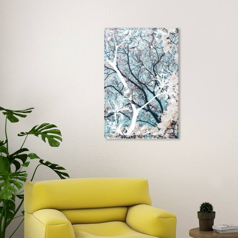 Wynwood Studio Prints Floral and Botanical Still Cherry Blossoms White and Modern & Contemporary Wall Art Canvas Print - 30 x 20