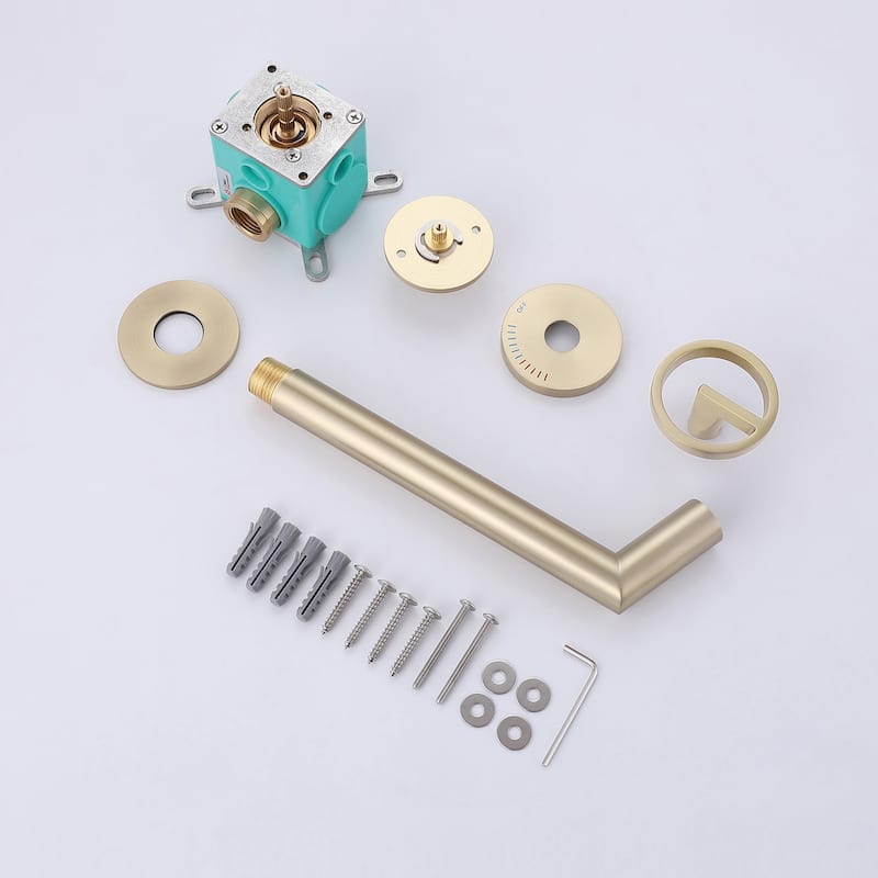 Solid Brass Single Handle Or Double Handle Wall Mounted Bathroom Faucet