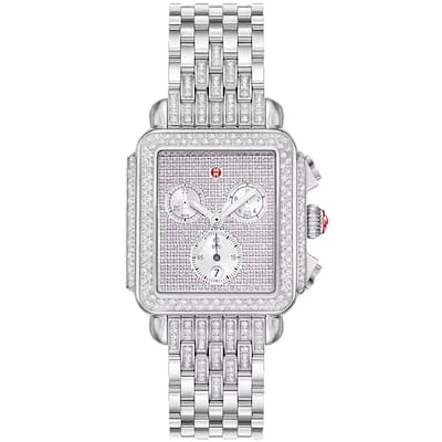 Michele Women's Limited Edition Deco Diamond Pink Dial Watch - MWW06A000803 - 6 (36)