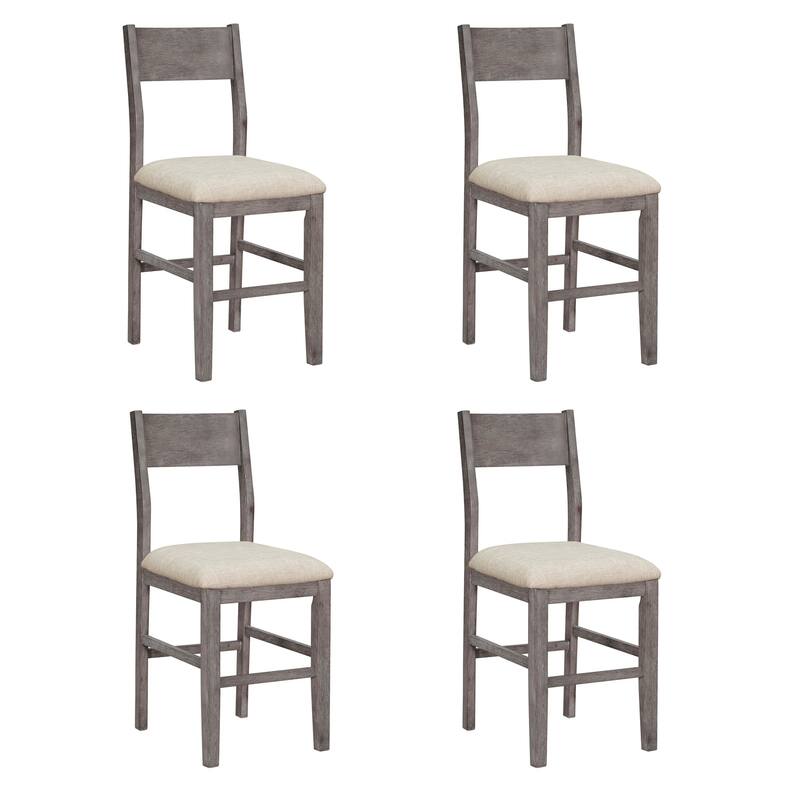 5 Piece Counter Height Dining Set w/ Dining Table and 4 Dining Chairs