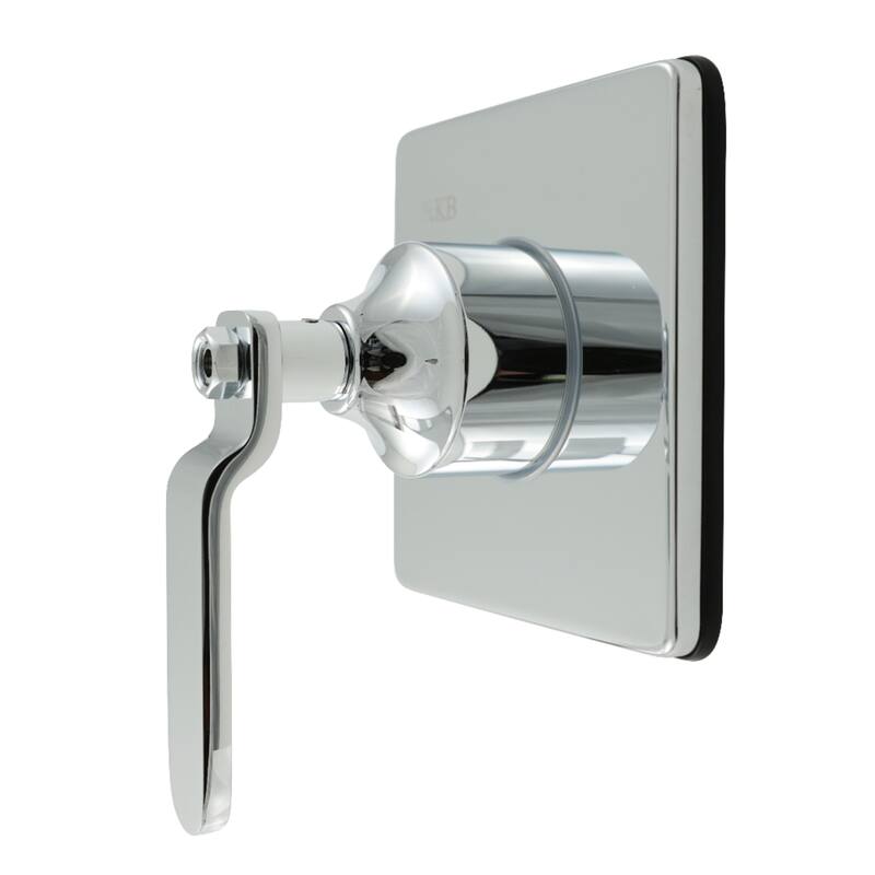 Whitaker Single-Handle Three-Way Diverter Valve with Square Trim Kit - Polished Chrome