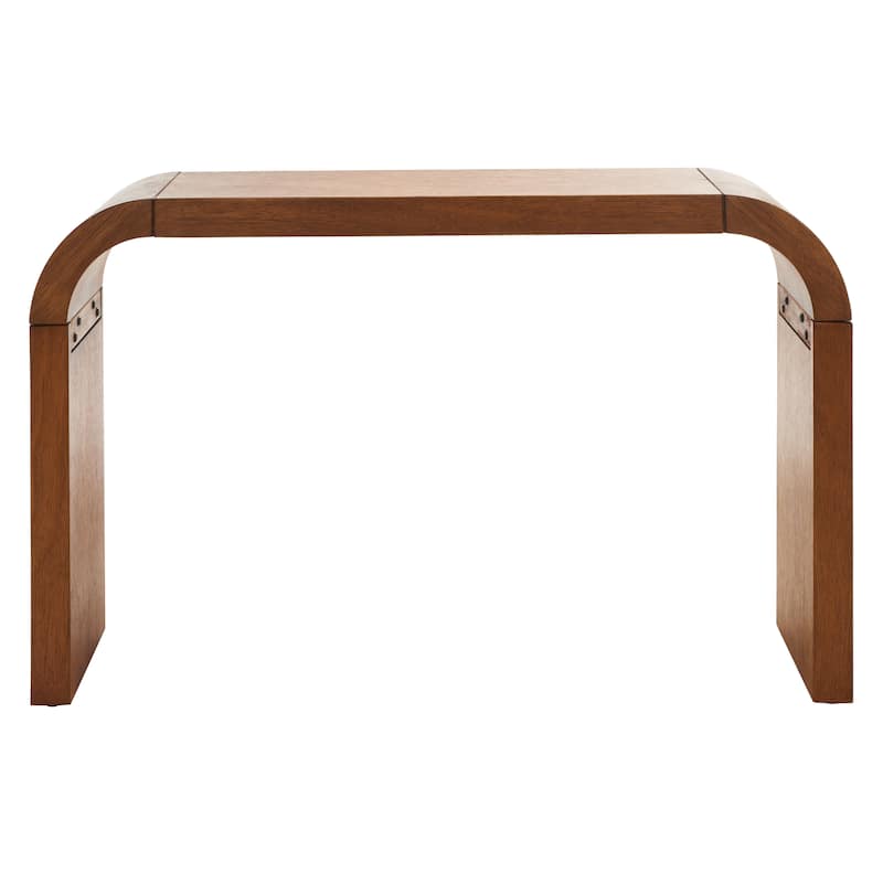 SAFAVIEH Jeanetta Curved Console Table - 52" W x 12" D x 31" H - 52Wx12Dx31H - Natural