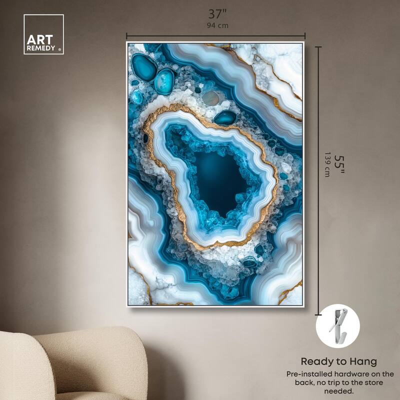 Gilded Geode Eye I Canvas by Art Remedy