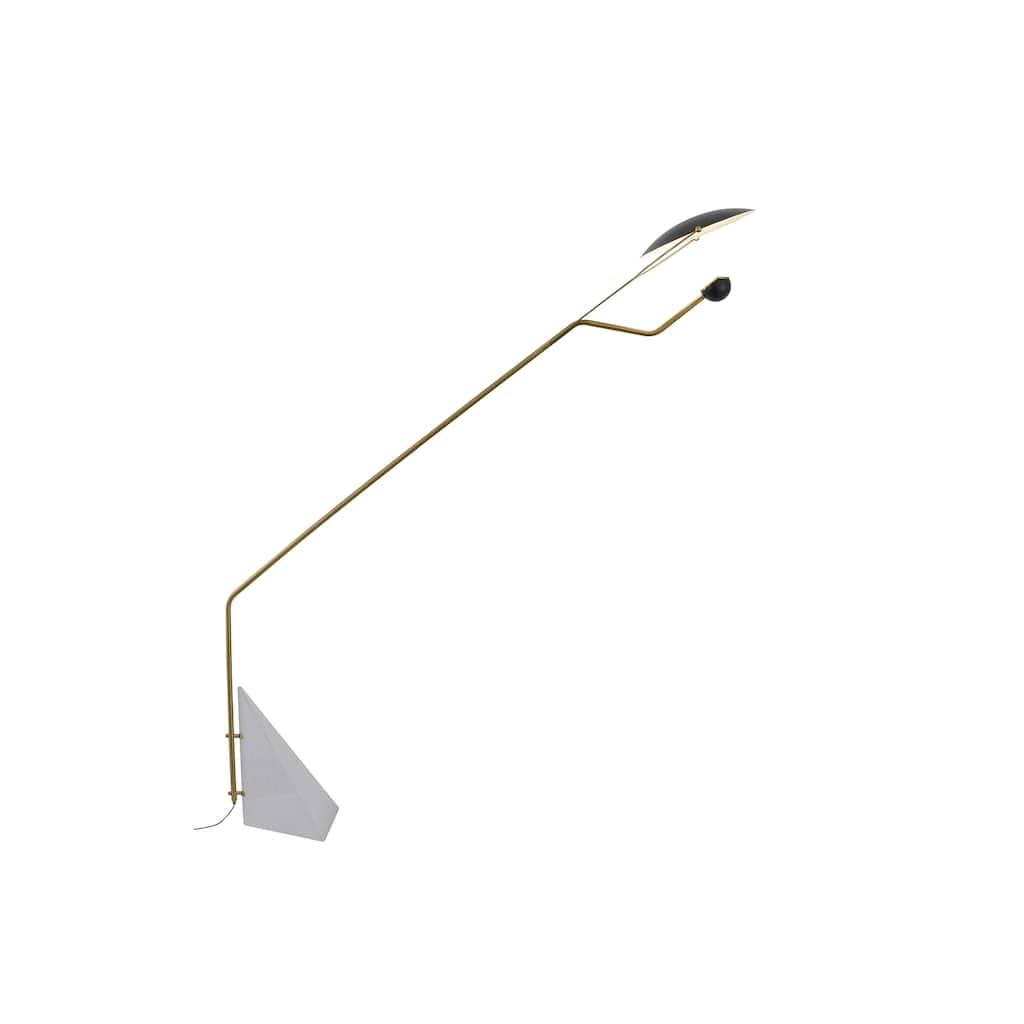 Transitional 1-Light Black Floor Lamp With A Base And A Shade