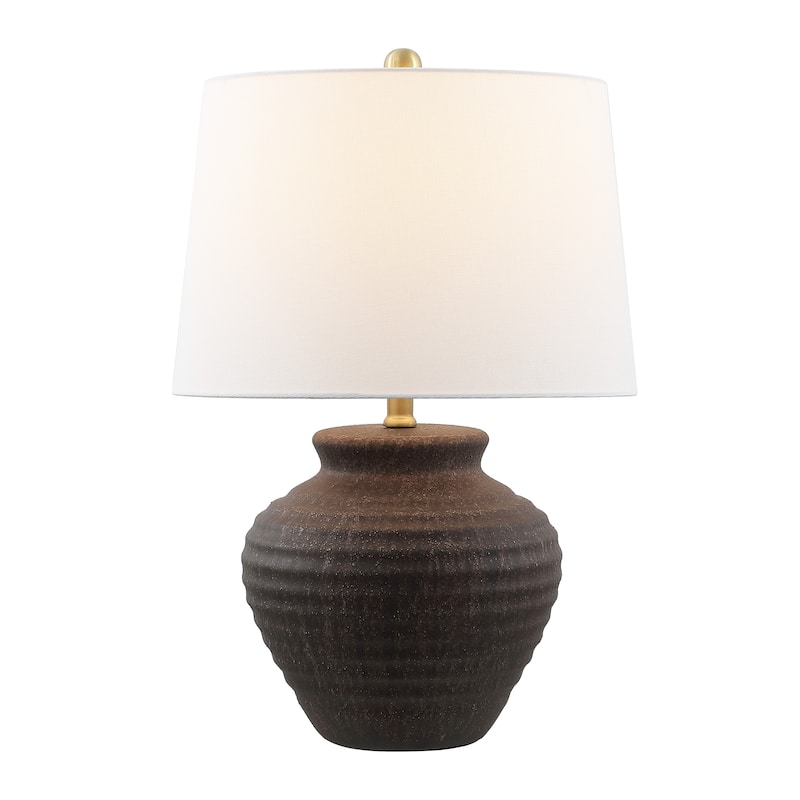 SAFAVIEH Lighting Marusa 22.5-inch Ceramic Table Lamp - 15" x 15" x 22.5" - 15"W x 15"D x 23"H