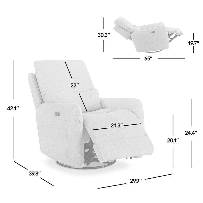 Dublin 30" Swivel Power Recliner Arm Chair