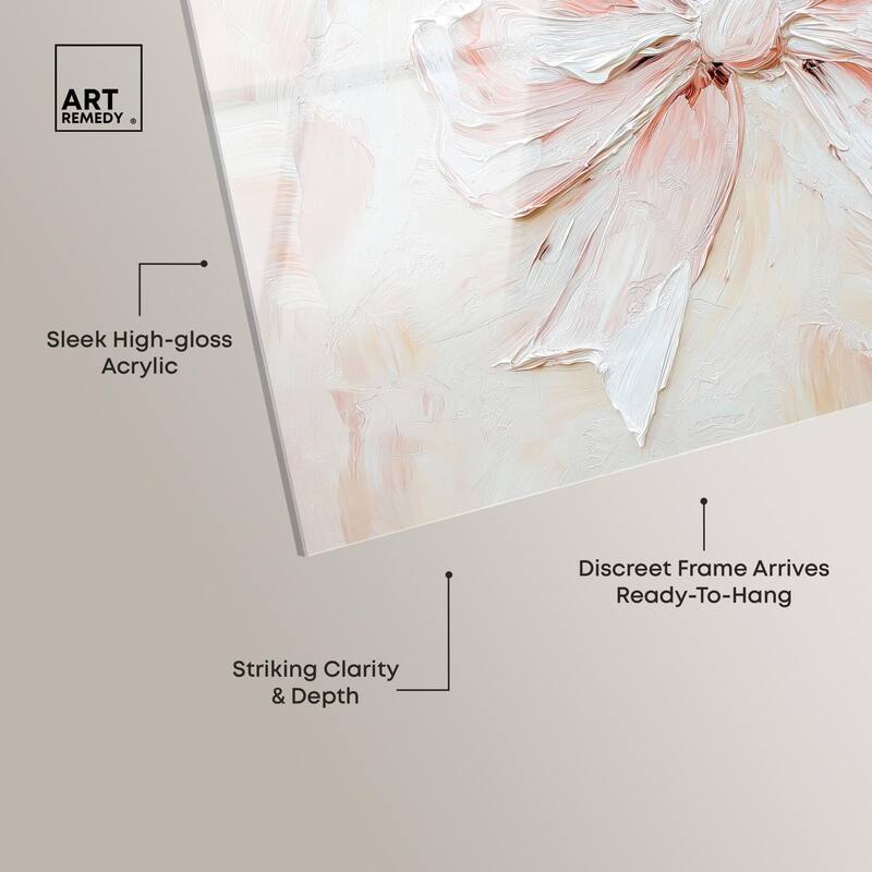 Relief Ribbons Acrylic by Art Remedy, Ready to Hang
