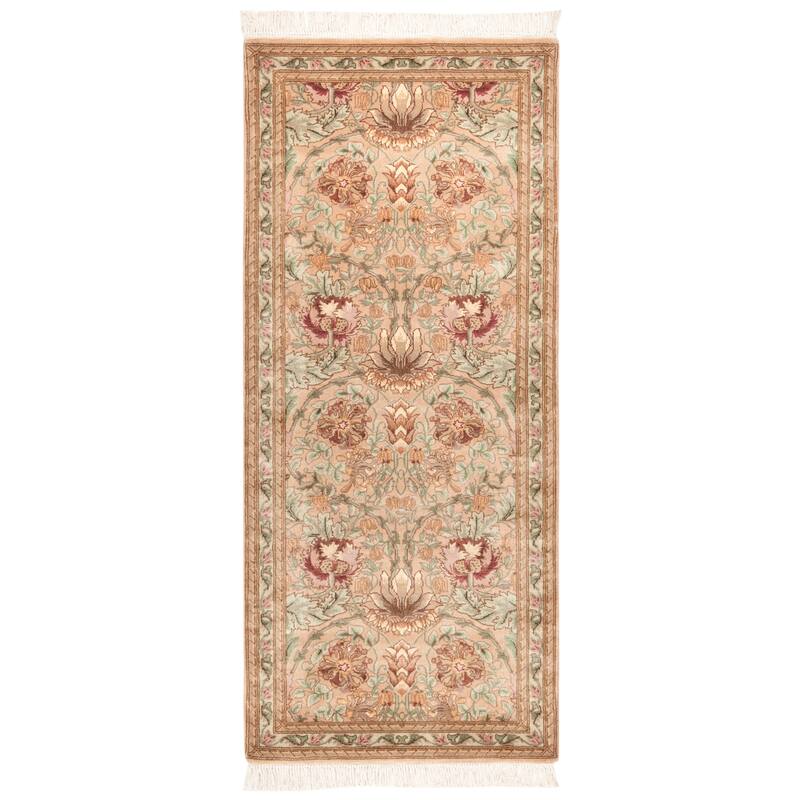 SAFAVIEH Couture Hand-knotted Versailles Frosa Traditional Oriental Silk Rug