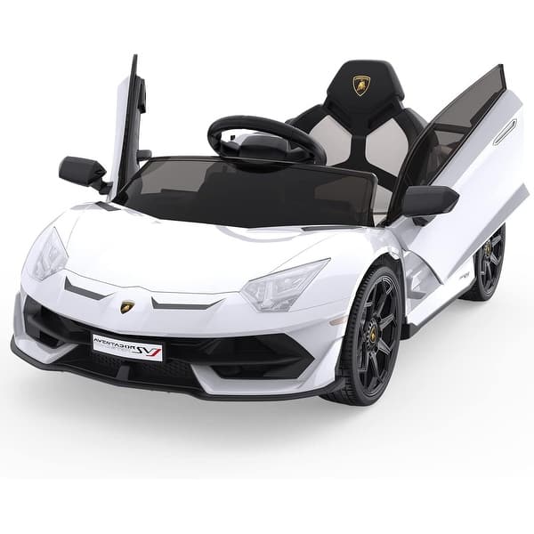 slide 2 of 29, 12V Ride Electric Car for Kids White