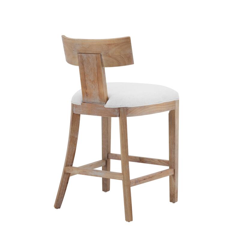 Fescue Upholstery Rubberwood 27-inch Height Barstool (set of 2) by Christopher Knight Home