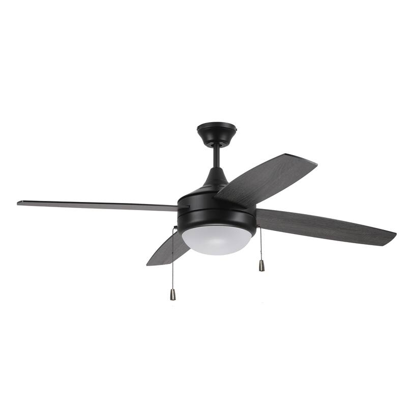 Craftmade 52" 4 Blade LED Ceiling Fan - Flat Black