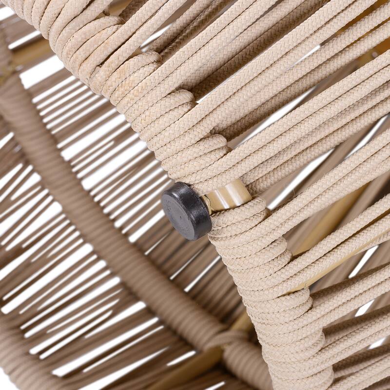 Christopher Knight Home Marcellin Acacia Wood Side Table with Rope Woven Base