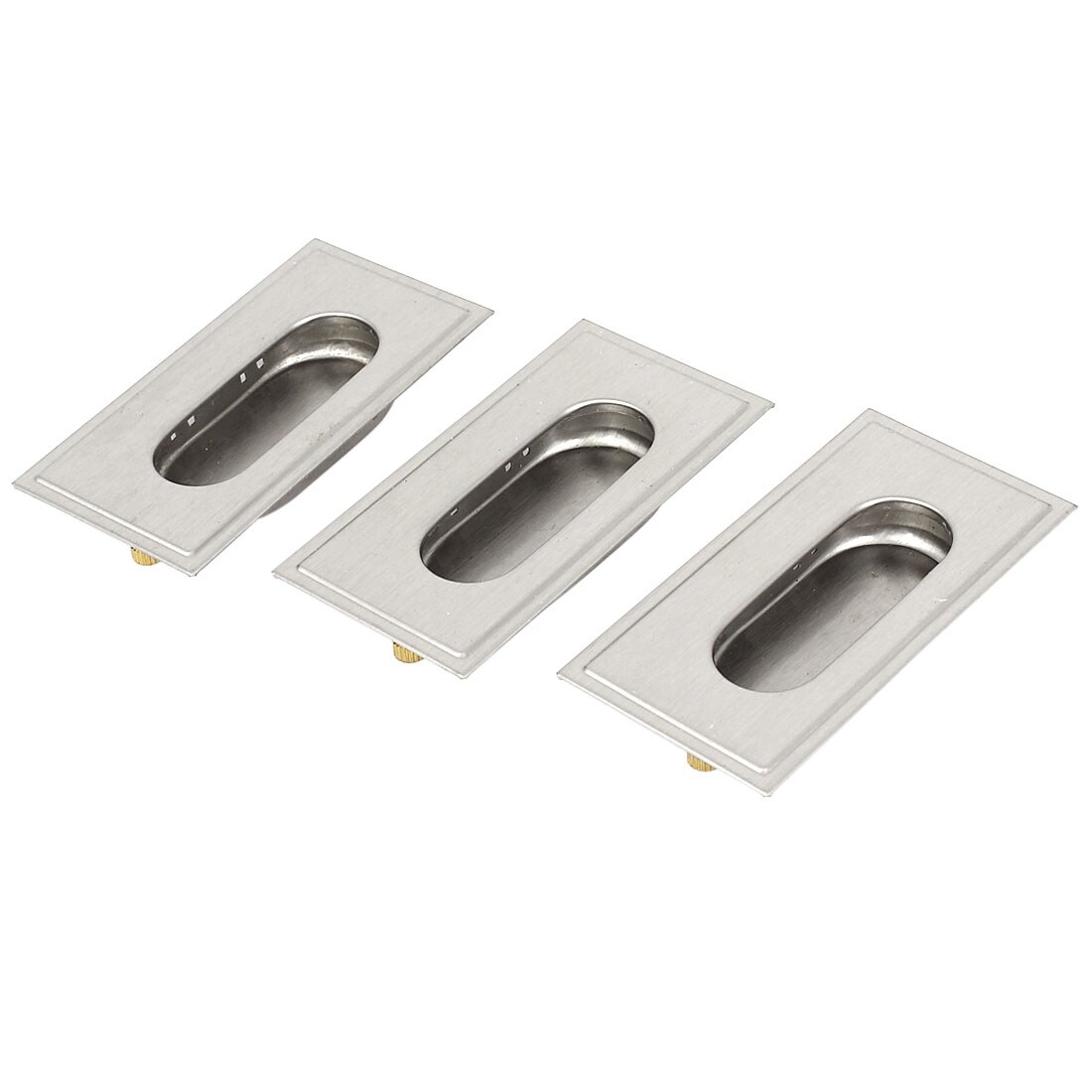 Drawer Sliding Door 35mm Mounting Hole Round Flush Recessed Pull Handle 18pcs