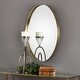 preview thumbnail 4 of 4, Uttermost Pursley 30" X 20" W Oval Glam Contemporary Inset Vanity Wall