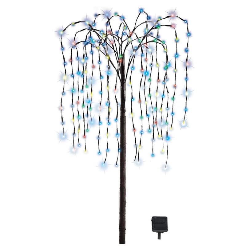 Willow Tree Outdoor Decoration with Solar Lights 28.700 x 8.250 x 3.