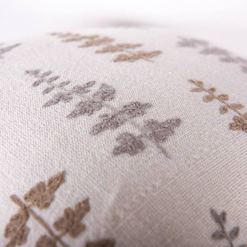 Rizzy Home Modern Botanical Throw Pillow