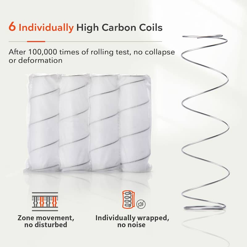 Sweetnight 10 inch Pocket Spring Hybrid Mattress in a Box
