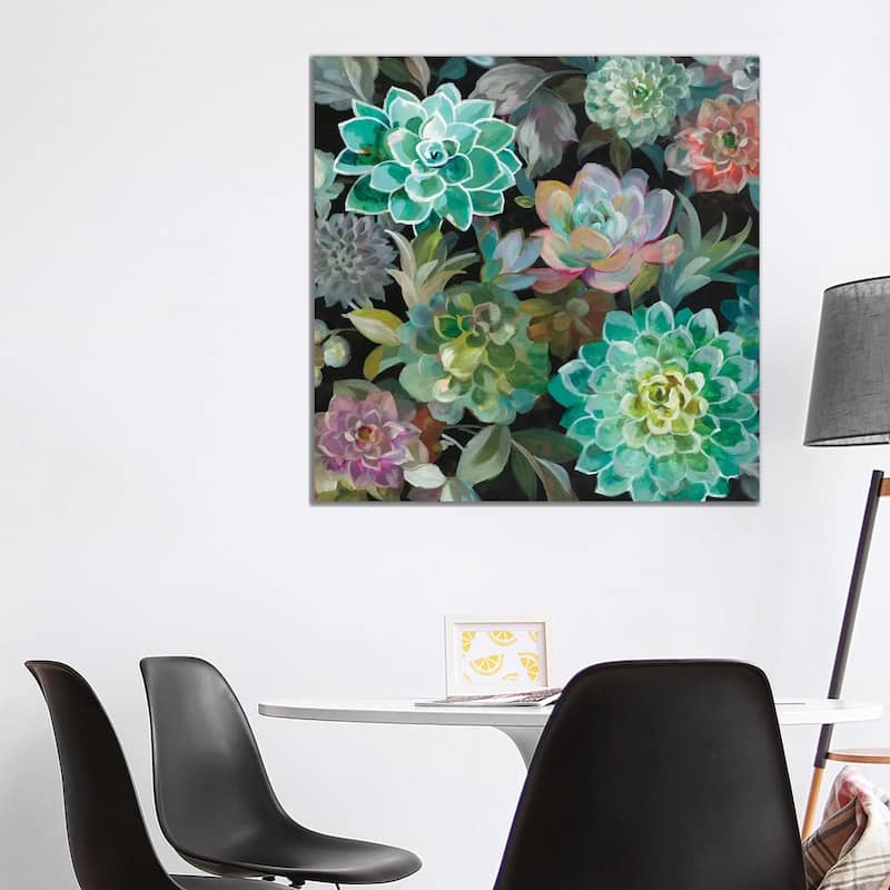iCanvas "Floral Succulents In Zoom" by Danhui Nai Canvas Print