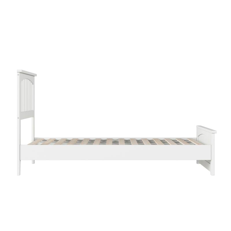 Becket Solid Wood Low Profile Platform Bed with Matching Footboard