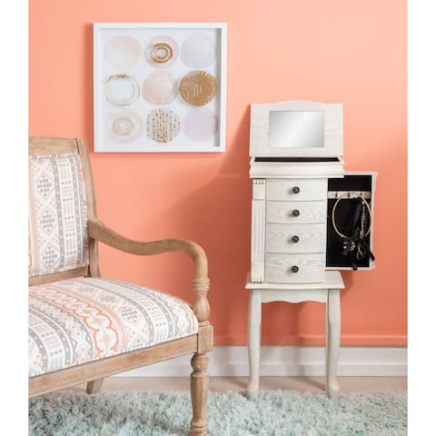 Katella Off White Jewelry Armoire