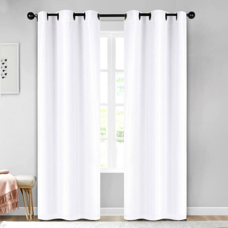 Superior Jaxon Washable Room Darkening Curtains, Set of 2 Panels