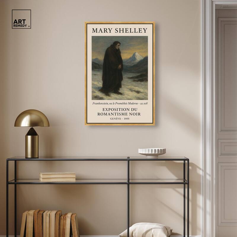 Mary Shelley Canvas by Art Remedy