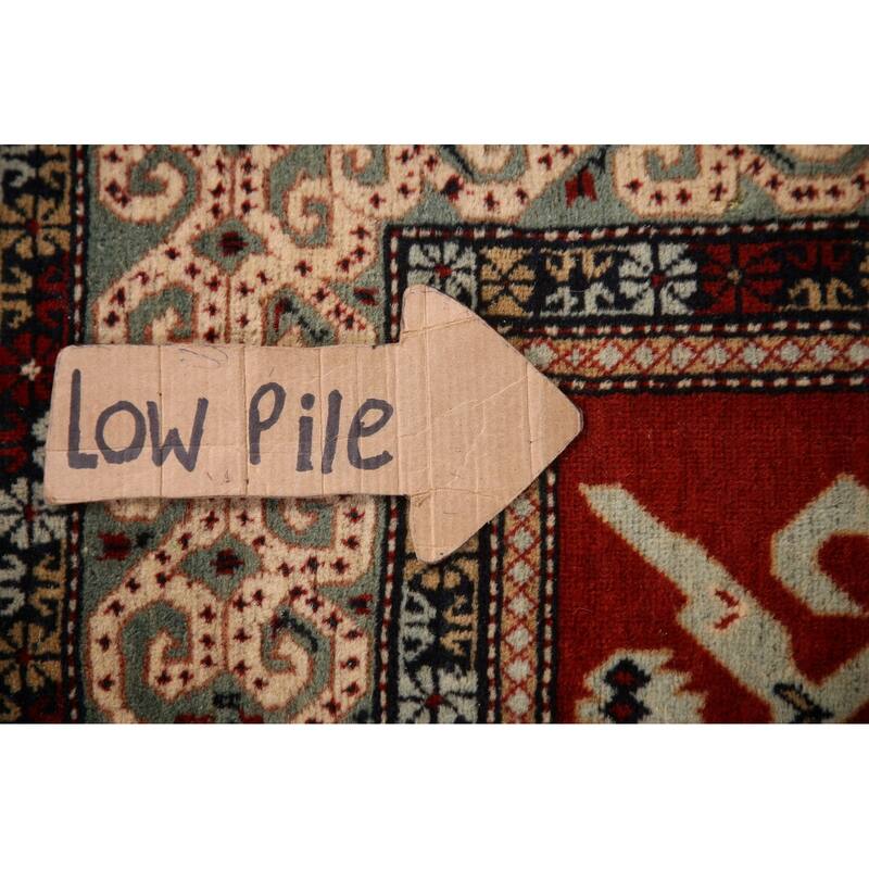 Vegetable Dye Antique Shirvan Oriental Accent Rug Handmade Wool Carpet - 3'2" x 5'5"