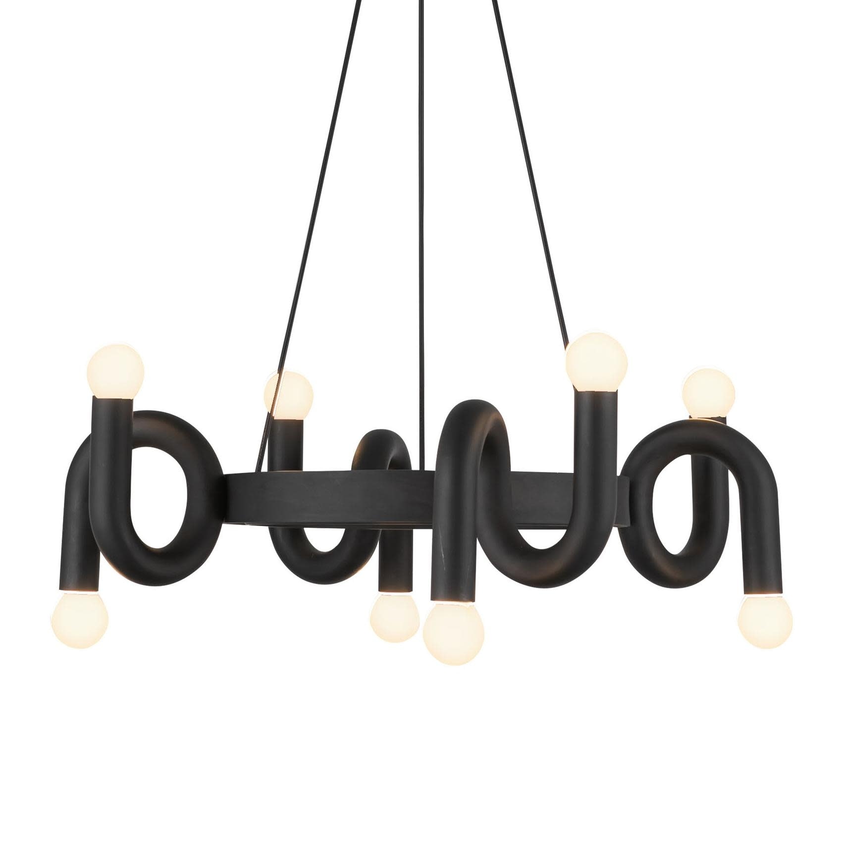 Alora Lighting CH420823 Sadie 8 Light 24" Wide Ring Chandelier