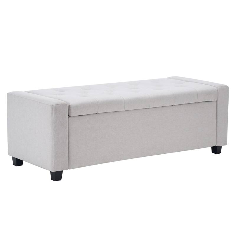 End of Bed Bench Upholstered Bench for Bedroom, Storage Bench Accent Bench Vanity Bench Indoor Bench