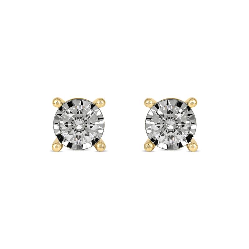 1/20ct - 3/4ct TDW Diamond Stud Earrings in Silver for Women