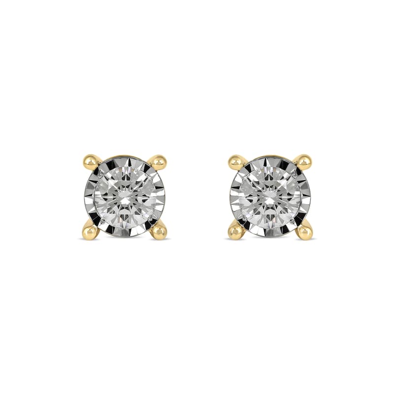 1/20ct - 3/4ct TDW Diamond Stud Earrings in Silver for Women