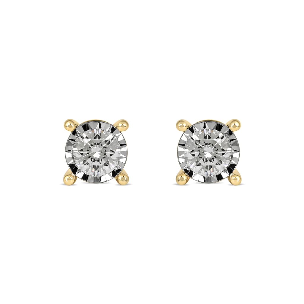1/20ct - 3/4ct TDW Diamond Stud Earrings in Silver for Women