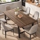 preview thumbnail 6 of 4, Industrial Dining Table for 6~8 People, 78.7" Long Rectangle Dining Table