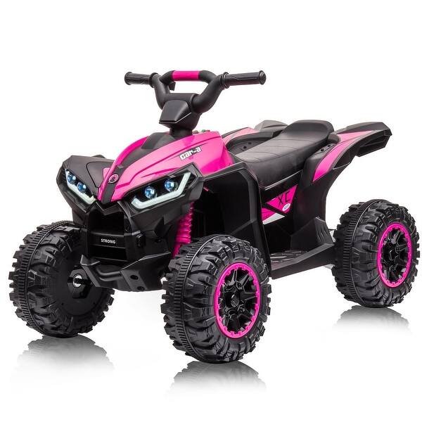 slide 2 of 41, 12V Kids Ride On Car, Electric ATV with Parent Remote Control Pink